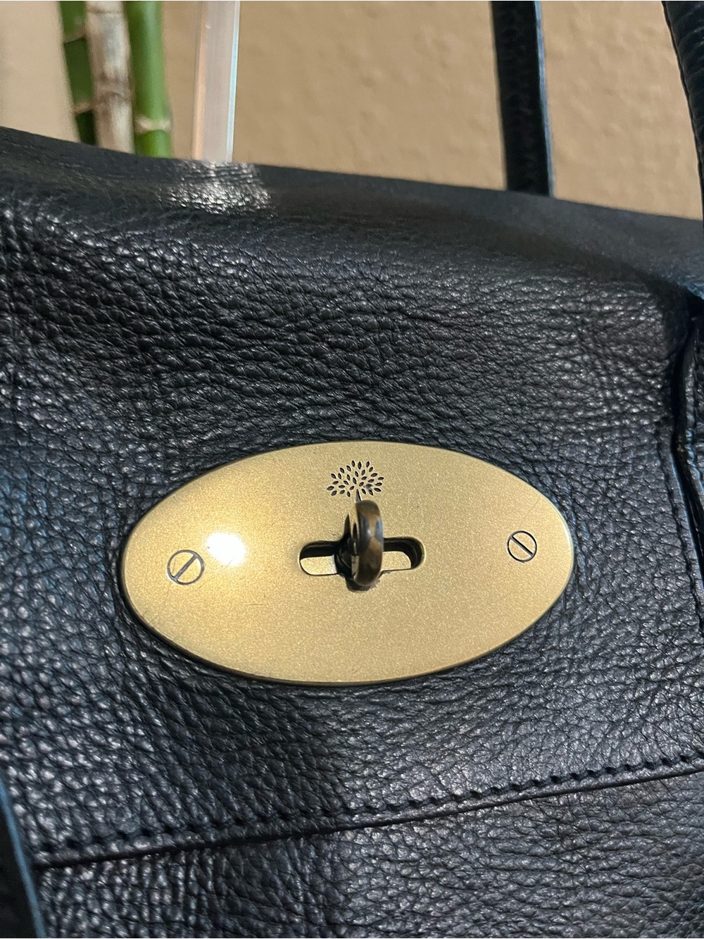 MULBERRY BLACK NVT LEATHER BAYSWATER - Picture 6 of 16